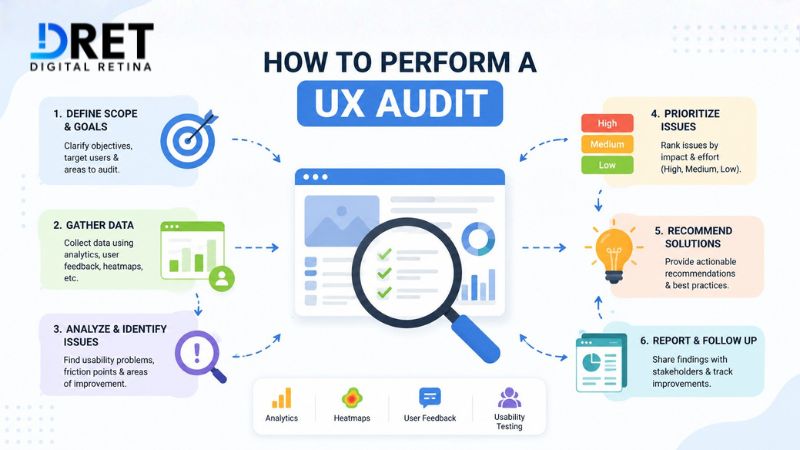 how perform UX audit