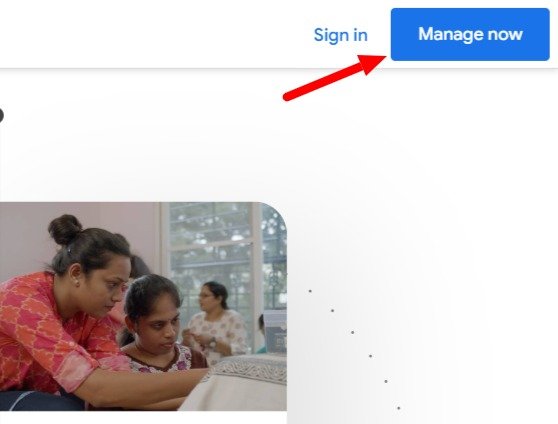 This image show manage button