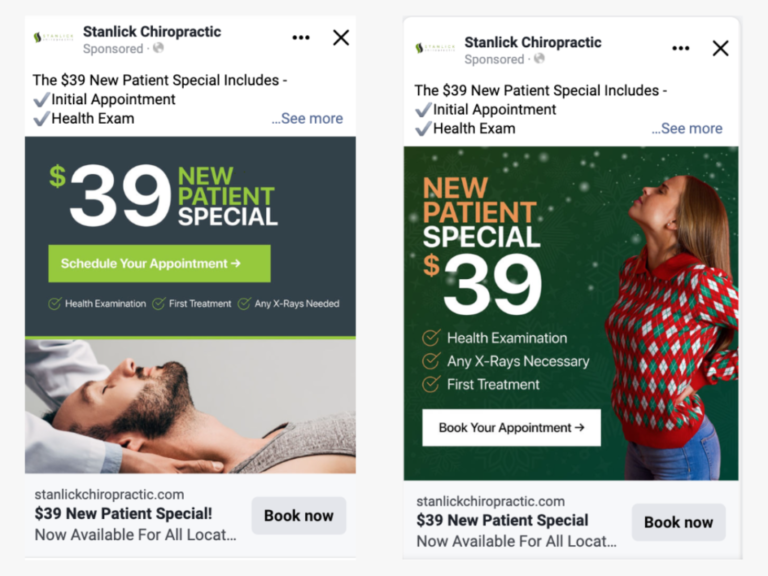 Google search results for treatments for back pain, showing sponsored ads